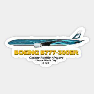 Boeing B777-300ER - Cathay Pacific Airways "Asia's World City" Sticker